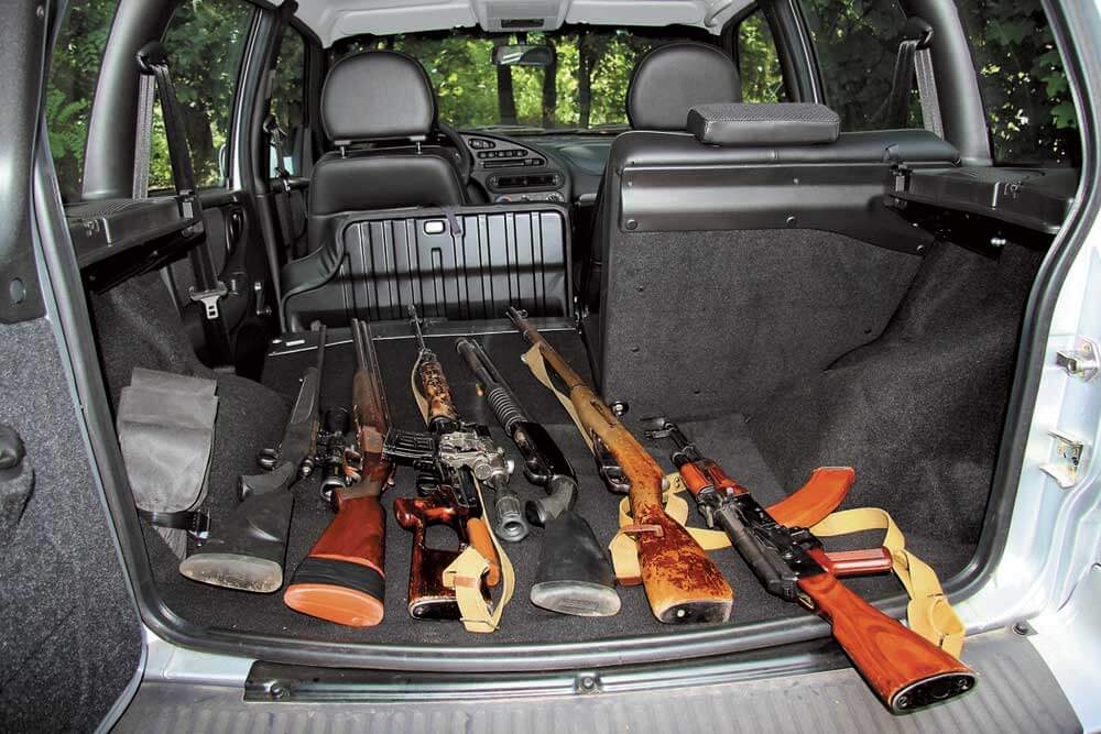 Перевозка оружия в багажнике