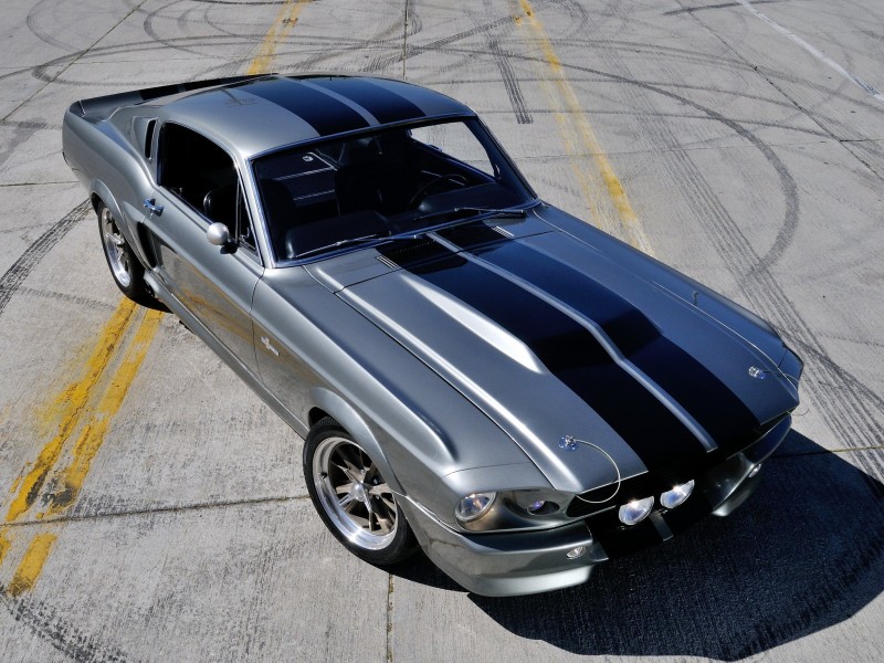 Ford Mustang Shelby вид сверху