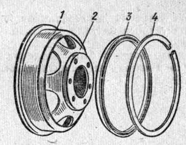 Схематичное изображение колеса