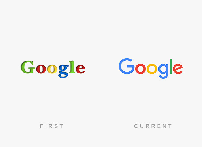 5. Google бизнес, логотипы, тогда и сейчас, фирмы