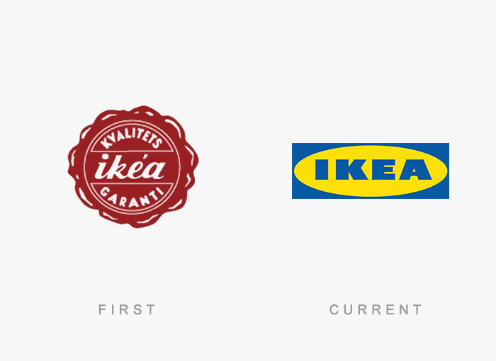 24. Ikea бизнес, логотипы, тогда и сейчас, фирмы