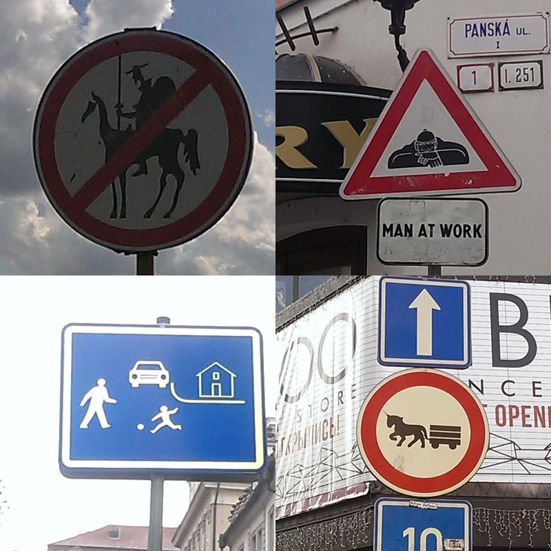 Разнообразие европейских знаков дорожные знаки, европейские знаки, пдд, таблички