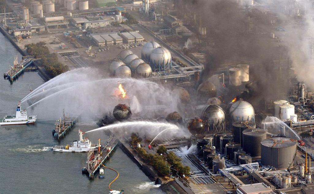 Тушение пожара на Фукусиме