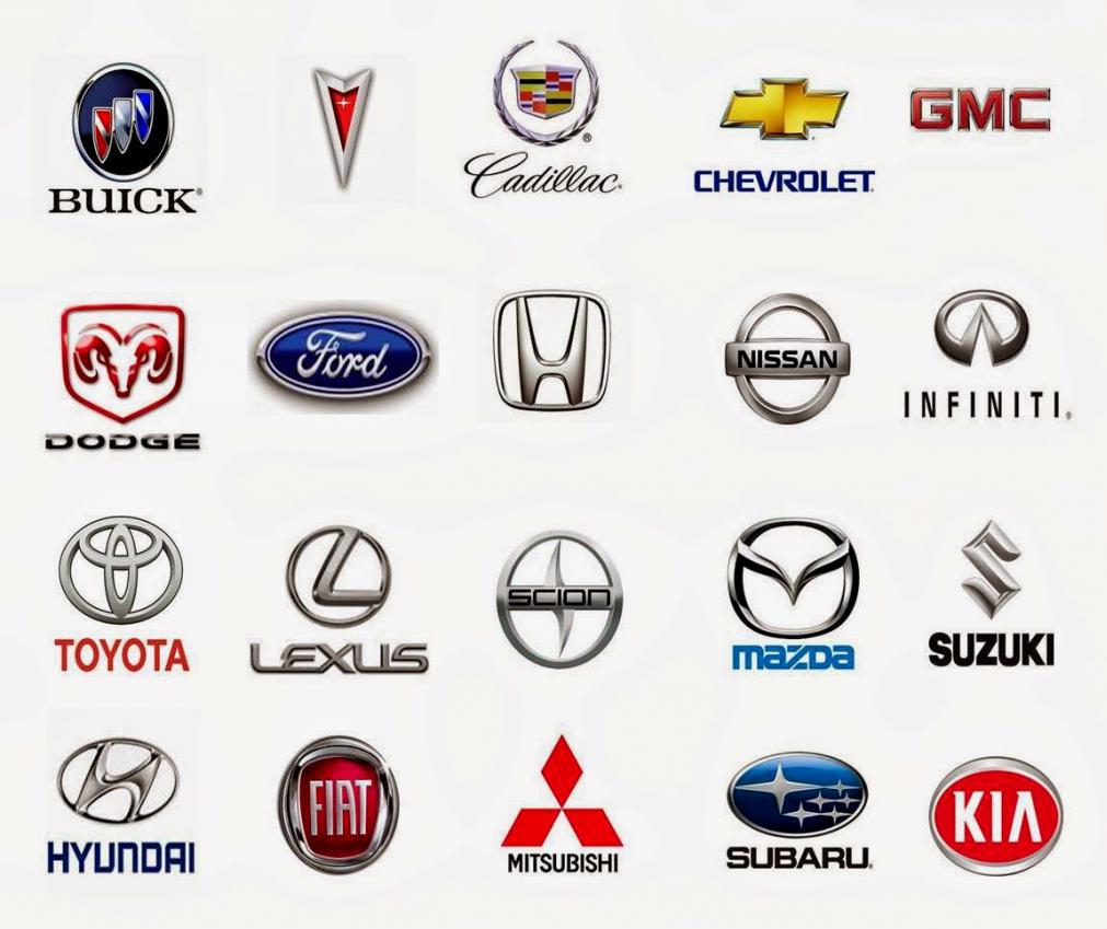 Японские и китайские логотипы автомобилей
