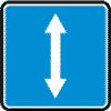 Дорожный знак 5.8 Реверсивное движение