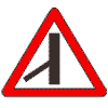 ПДД Дорожный знак Примыкание второстепенной дороги слева