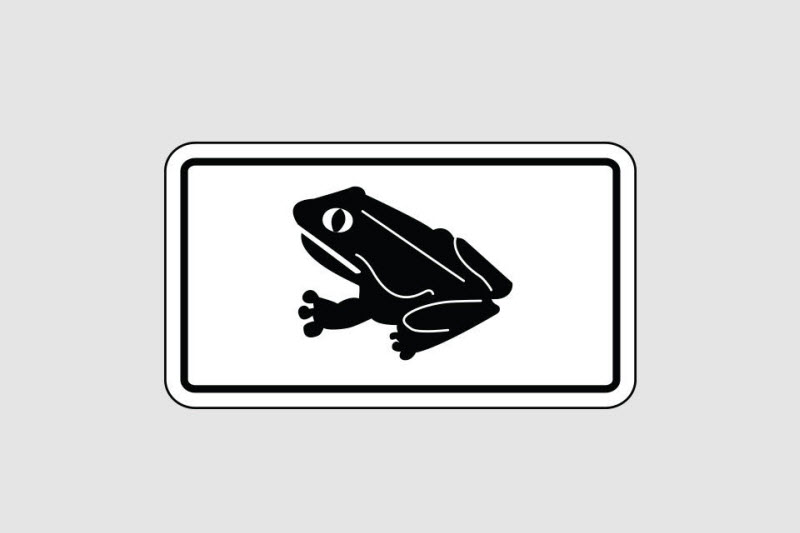 Осторожно, пьяная жаба! Или самые необычные дорожные знаки мира (13 фото)