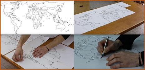 Как сделать пробковую карту мира