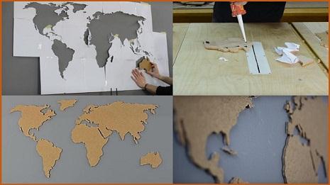 Фото и видео как сделать пробковую карту мира (фото 3)