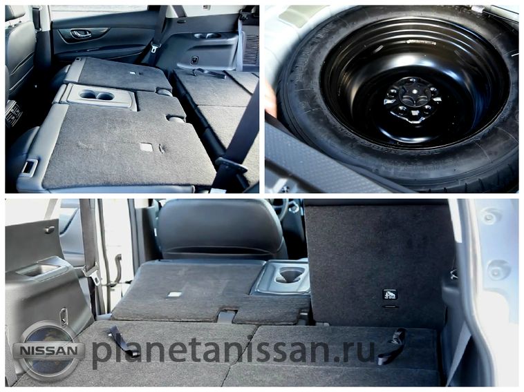 Багажник со сложеными сиденьями Ниссан x трейл 2014 года выпуска