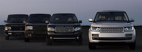 фото история Range Rover в четырех поклениях