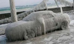 замёрз автомобиль