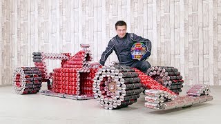 DIY Coca Cola F1 Racing Car from Cans