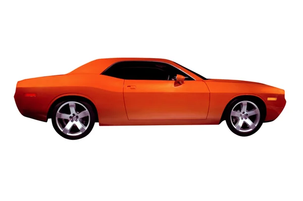 Оранжевый автомобиль с высокой мощностью — стоковое фото