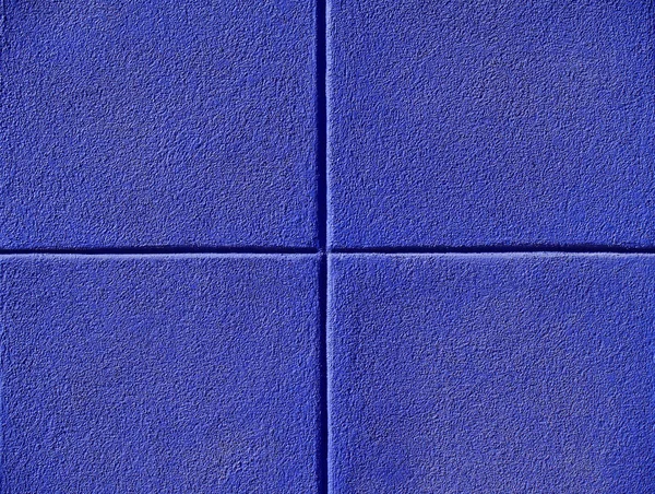 Четыре синих квадратов на бетон, powerpoint фоне стены и скопируйте пространства — стоковое фото