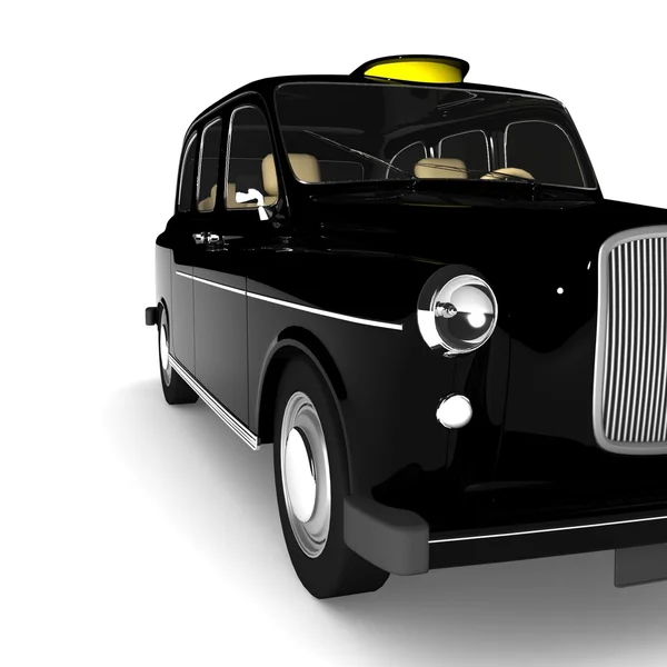 Черный кабины с символом такси — стоковое фото
