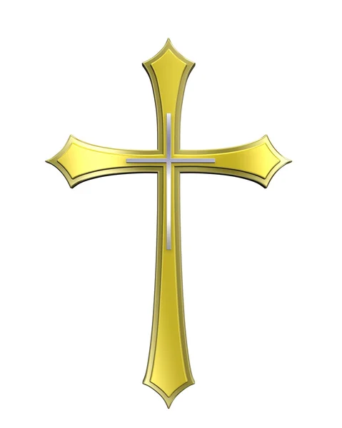 Золото Христианский крест — стоковое фото