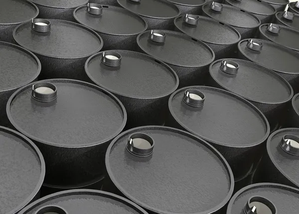 Баррели нефти — стоковое фото