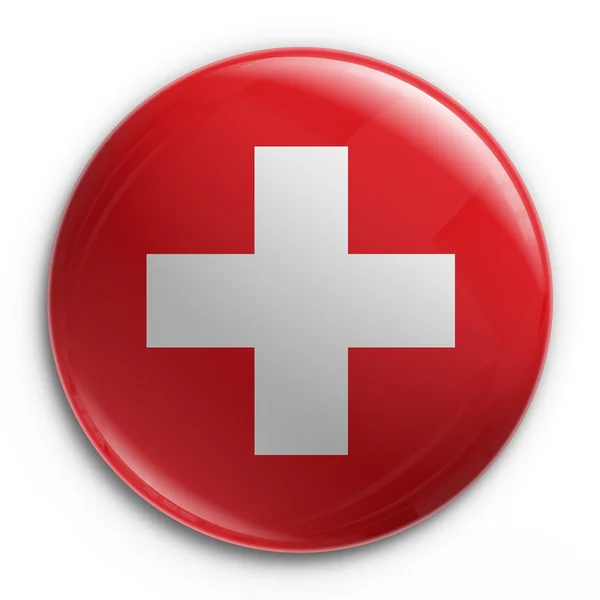 Жетон - швейцарский флаг — стоковое фото